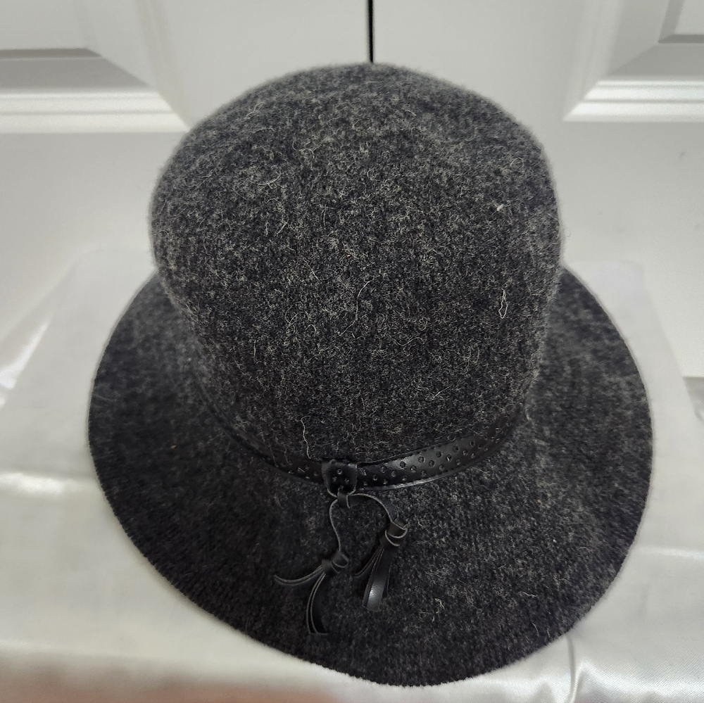 VINTAGE August Wool Gray Women's Hat - Picture 3 of 4